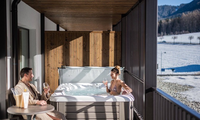 Riscone Apartamento | Luxus SPA Wohnung im Chalet mit Whirlpool