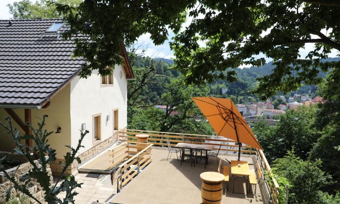 Konigstein an der Elbe Apartamento | Luxusboofe - Ferienhaus am Lilienstein