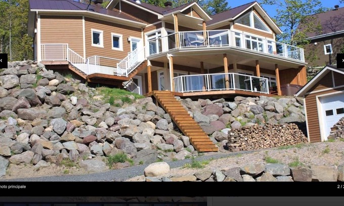 St-Raphael-de-Bellechasse Casa | Magnífica residencia en un río, con jacuzzi