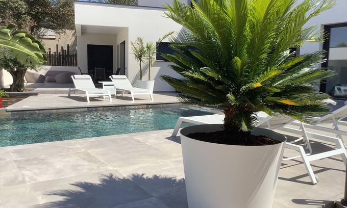 Villelongue-dels-Monts Cabina | Magnifique Villa Contemporaine