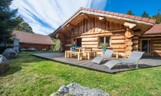 La Bresse Chalet De Esquí | Magnifique chalet rondins de 65 m² à La Bresse, calme, terrasse plein sud, pmr