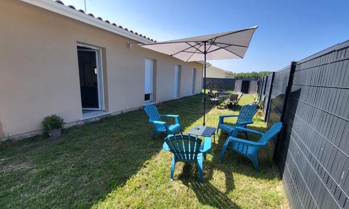 Saint-Germain-dEsteuil Casa | Maison 8 personnes entre océan et vignobles