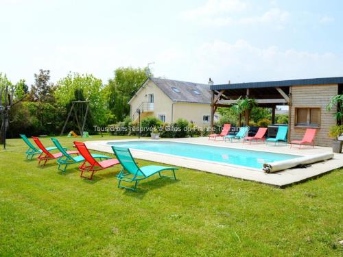 Saint-Paterne-Racan Casa | Maison avec piscine chauffée et spa en Touraine - FR-1-381-286