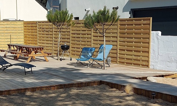 Batz-sur-Mer Casa | Maison Bord DE MER Avec Jardin de Sable Clos