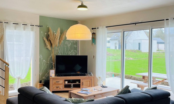 Plestin-les-Greves Casa | Maison Contemporaine Lumineuse, Conviviale Proche mer et de Toutes Commodités