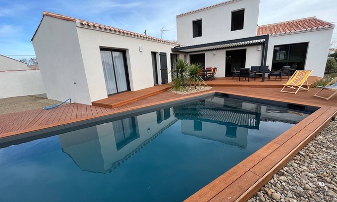 La Gueriniere Villa | Maison Contemporaine 8 Personnes, Piscine, 300m de la Mer, Ile de Noirmoutier