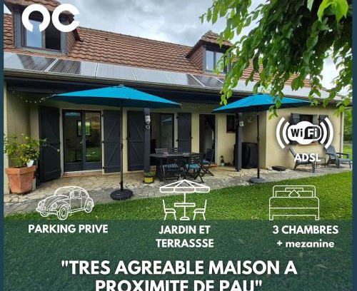 Gelos Casa | Maison familiale avec jardin - Proche Centre Pau