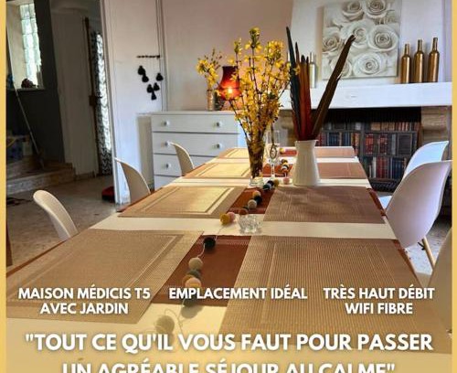 Trois Cocus - Borderouge - Croix-Daurade - Paleficat Apartamento | Maison Médicis - T5 Spacieuse et Calme en Ville - Emplacement Idéal