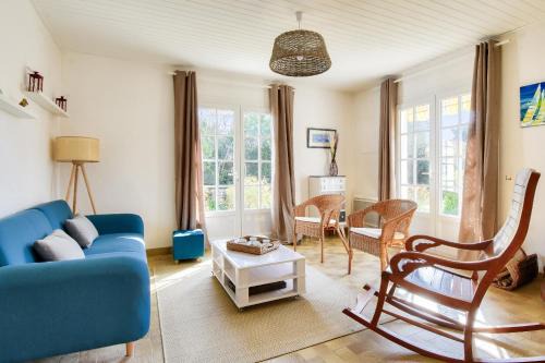 Barbatre Casa | Maison pour 7 à 900m de la plage avec jardin