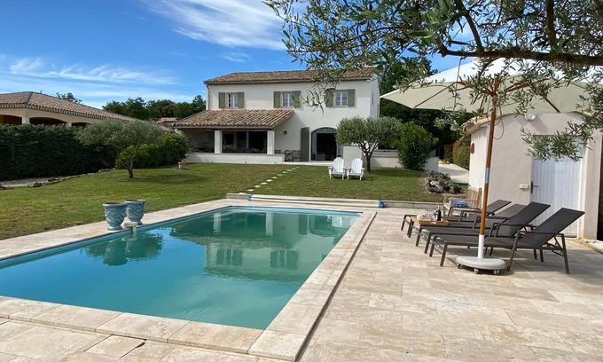 Pougnadoresse Casa | Maison Roquebeauresse - Piscine privée