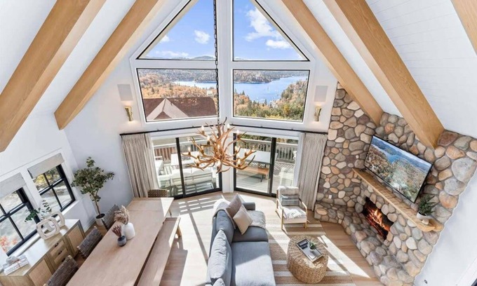 Lake Arrowhead Casa | Majestic Lakeview Lodge w/ Private Dock