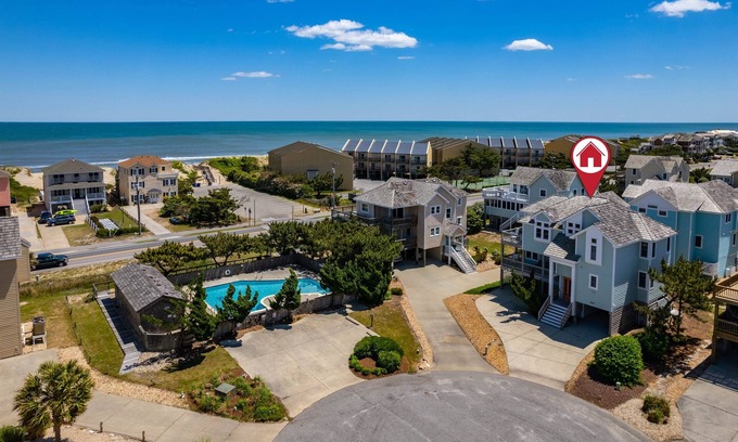 Nags Head Casa | Majestic Views, Surf, Pvt Hot Tub, Game Room, Deck Fully Loaded, Arcade
