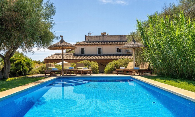 Buger Villa | Finca de piedras Mallorca Ses Planes con piscina