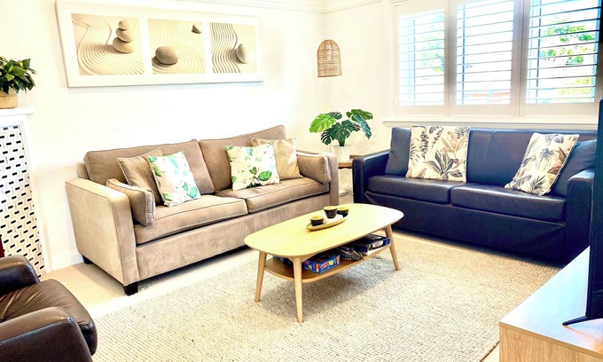 Manly Apartamento | Manly Beach Oasis- 2 BR cerca de la playa, cafeterías, restaurantes, bares, tiendas, estacionamiento