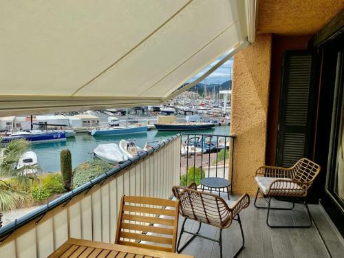 Port Cogolin Apartamento | MarinesAppartement, 2min Plage, accès direct port