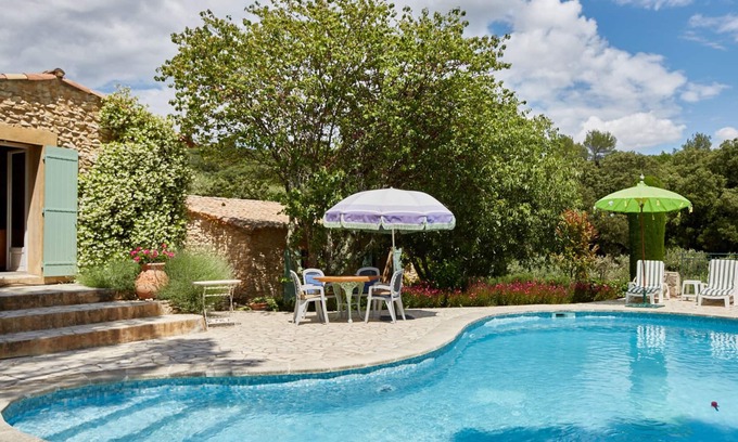 Saint-Maximin Villa | Mas de l'Olivette - bonito, solitarias piedra chalets con piscina privada