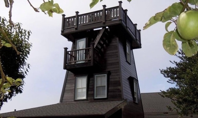 Mendocino Casa | Vistas románticas de la torre de agua del pueblo de Mendocino-océano y jardín