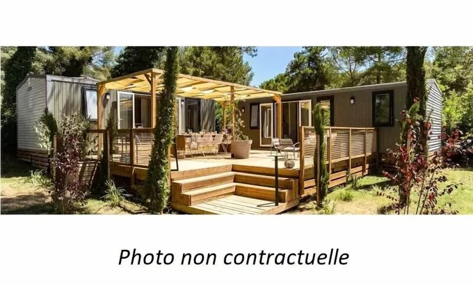 Cahagnolles Casa | Mobil-home Tribu 71m² (5 bedrooms 3 bathrooms) + terrace 11 persons