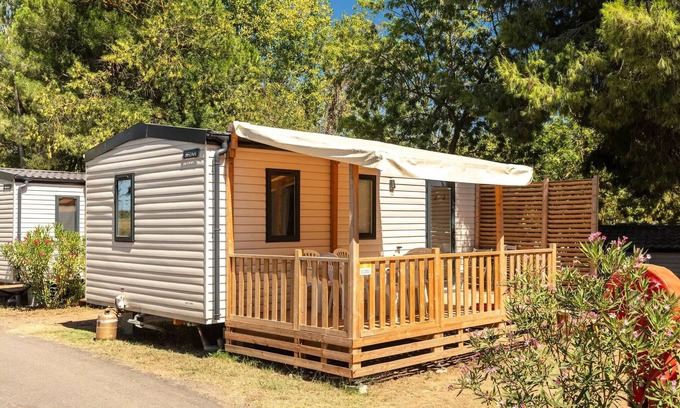 Les Mazures Casa | Mobile-home | Comfort | 3 Bedrooms | 6 sleeps | Raised terrace | A/C