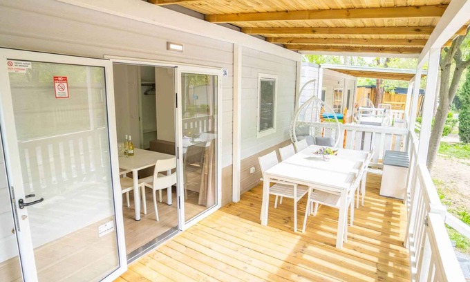 Duna Verde Casa | Mobilehome with air conditioning, terrace and pool