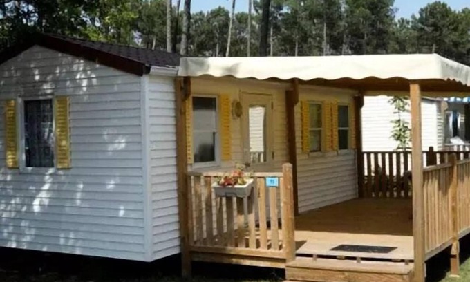 Saint-Paul-de-Vezelin Casa | Mobilheim 2 Schlafzimmer mit TV und Klimaanlage 4 Personen