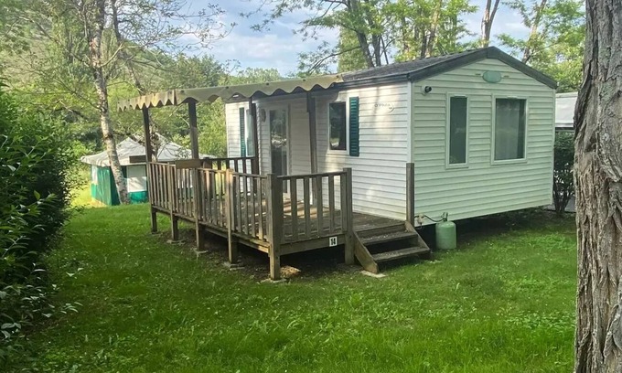 Saint-Pompont Casa | Mobilheim 2 Schlafzimmer PETIT - halb überdachte Terrasse 4 Personen