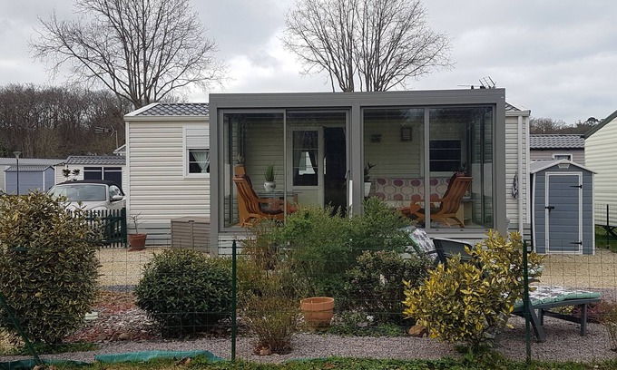 Dinard Casa | Mobilhome - Domaine Privé Ouvert Toute L'année - Piscine Chauffée et Tennis
