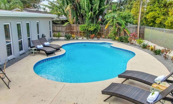 Seminole Casa | Modern 4BR Home w/ Private Heated Pool & Firepit