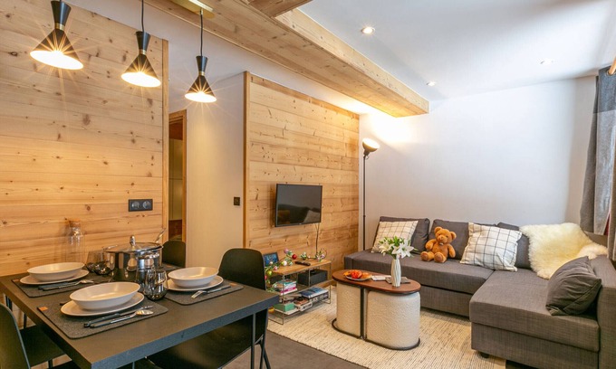 Val-d'Isere Apartamento | Apartamento renovado en 2022 con wifi, perfecto para familias, a 10 min de servicios en Val-d'Isère