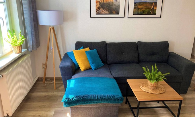 Koenigstein Apartamento | Modern furn. Apartment "Wanderfalke", central & quiet, Säch. Switzerland, 55sqm, terrace