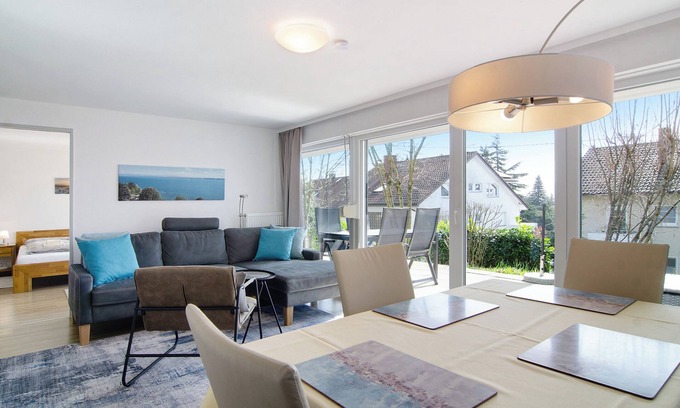 Meersburg Apartamento | Moderno apartamento vacacional "Gartenterrasse" con terraza jardín y Wi-Fi