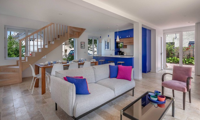 La Baule-Escoublac Chalet De Esquí | Casa moderna con jardín para 8 en La Baule