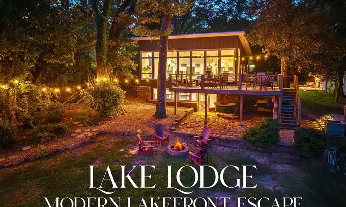 Rockwell Casa | Modern Lakefront Escape | Private Dock | Hot Tub