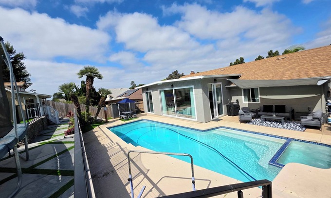 University City Casa | Modern Retreat with Pool, Game Room,Playhouse, Fenced Yard.