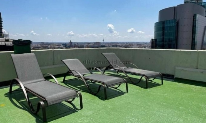 Cuatro Caminos Apartamento | Moderno estudio loft con vistas a la ciudad, piscina en la azotea