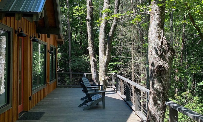 Blue Ridge Cabina | NUEVA cabaña moderna de granja en los árboles, área de aventura de Aska, a 10 minutos del centro