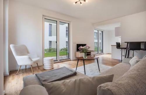 Greifswald Apartamento | Modernes und wunderschönes Loft mit Terrasse, Gartenblick in Greifswald