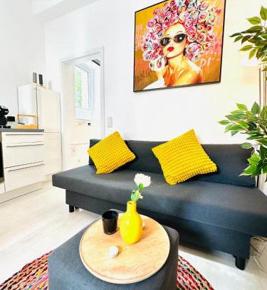 Bachviertel Apartamento | Mola Apartments- Trendiges Apartment in der City-Nähe Dortmund-Terrasse-3 Gäste-WLAN