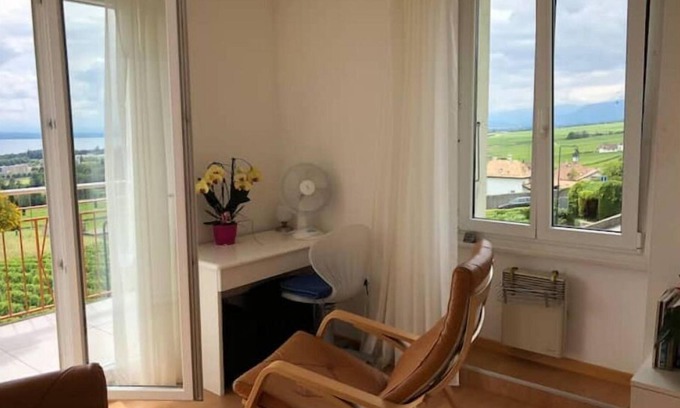 Mont-sur-Rolle Apartamento | Mont-sur-Rolle Apartment with panoramic view