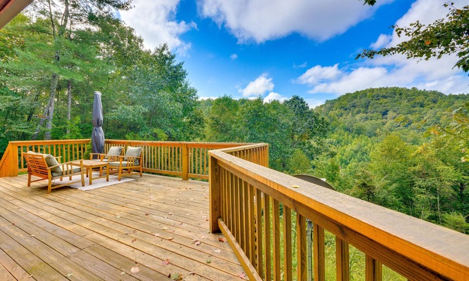 Woodlawn Cabina | Mtn View + Fire Pit: Pet-Friendly Woodlawn Cabin!