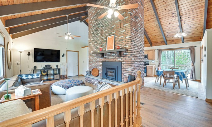Windham Casa | Mtn-View Home w/ Deck on 4 Acres in Windham
