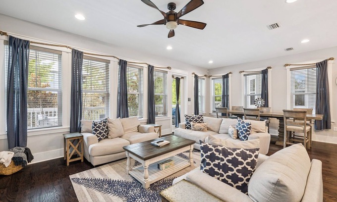 Santa Rosa Beach Casa | NatureWalk Retreat~ 4 BD, Golf Cart, Bikes, Heated Pool