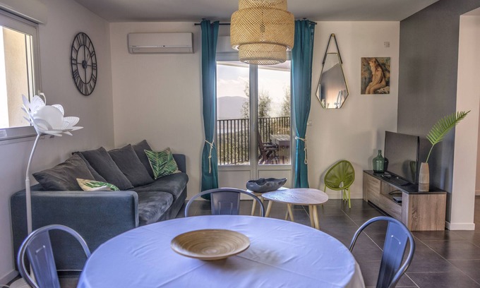 Olmeto Apartamento | New accommodation, summer kitchen, terrace, garden