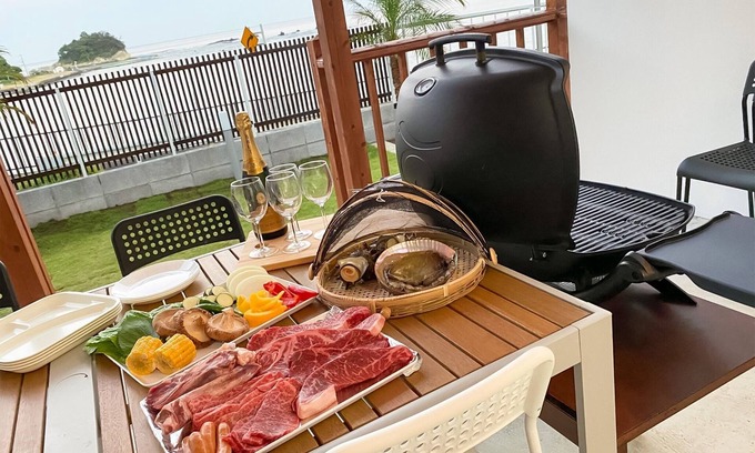 Shirahama Apartamento | New construction Allweather barbecue terrace v / Shimoda Shizuoka