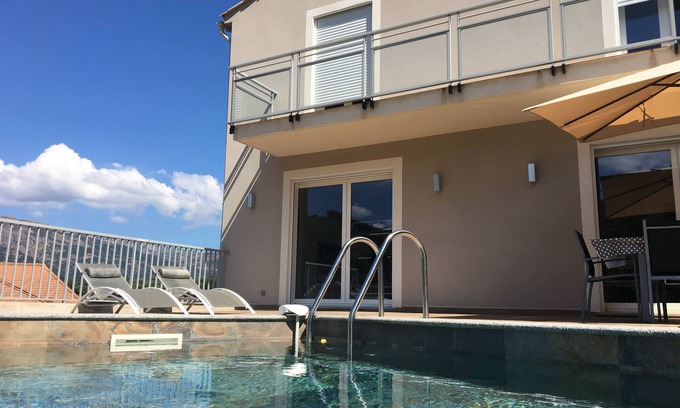 Olmiccia Casa | Nueva casa contemporánea con piscina entre mar y montaña - Corse-du-sud