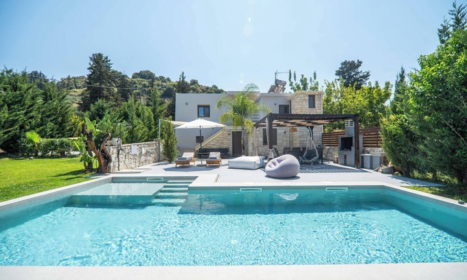 Apokoronas Casa | ¡NUEVO! Casa de piedra moderna renacentista en Chania Vryses - Primer alquiler