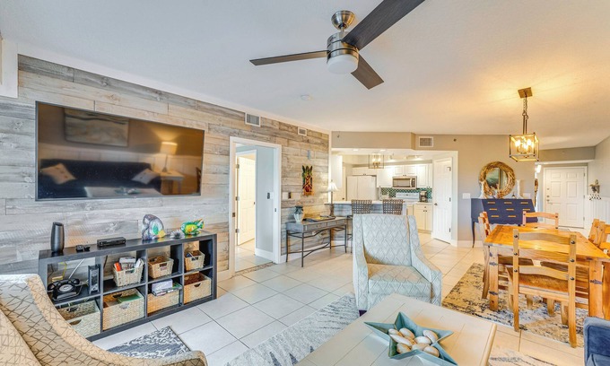 New Smyrna Beach Condominio | New Smyrna Beach Condo w/ Balcony & Ocean Walk