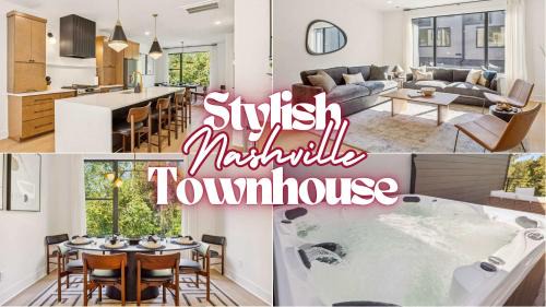Hurwood Heights Apartamento | NEW Stylish Nash Townhouse w Hot Tub & Rooftop