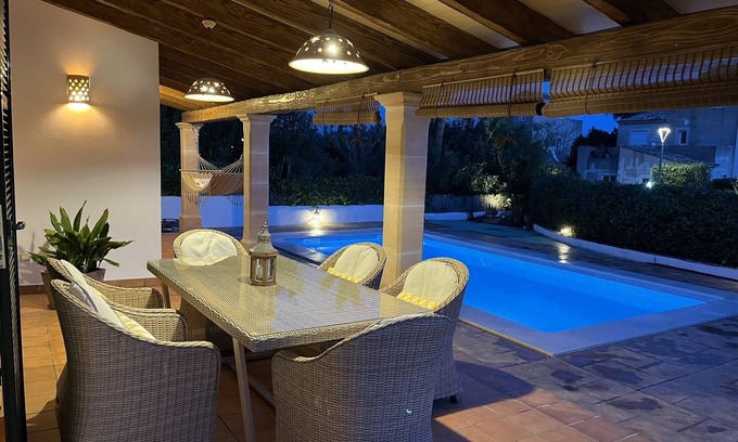 Sa Rapita Chalet De Esquí | BONITA Y ACOGEDORA CASA CON PISCINA, BICICLETAS, JUEGOS. FERGELAN
