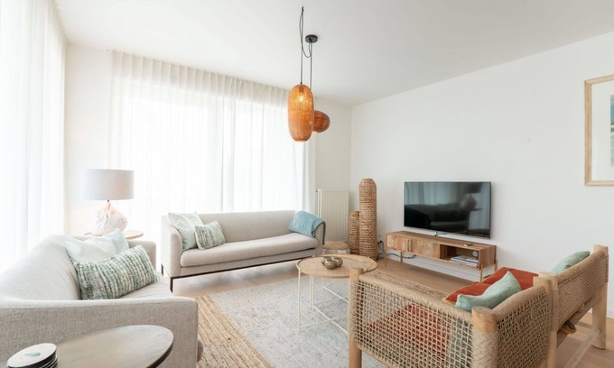 Duinbergen Apartamento | Acogedor apartamento para 6 personas con WIFI, TV y balcón